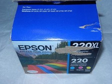 new OEM Epson exp 07/27 Genuine 220XL Black std Color Ink cartridge set 220 xl