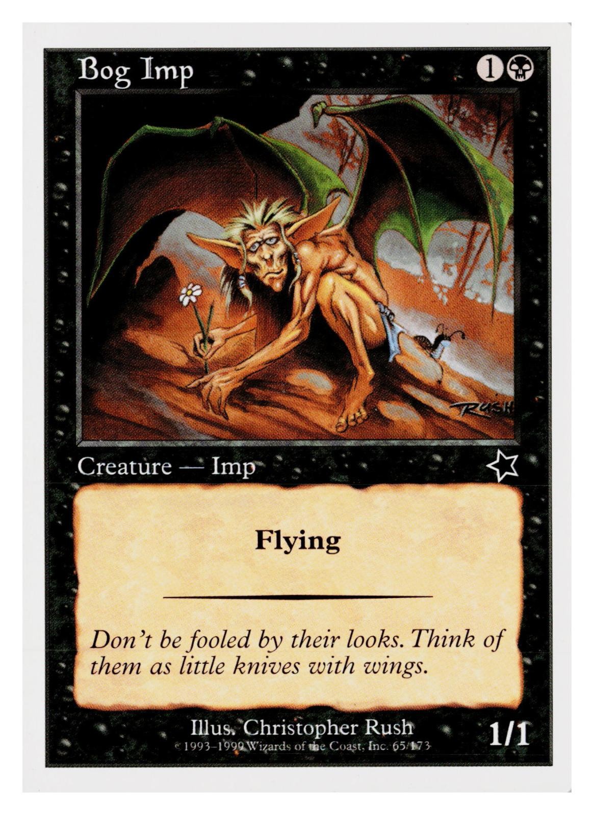 Bog Imp 65 Common Starter 1999 Magic: The Gathering Near Mint