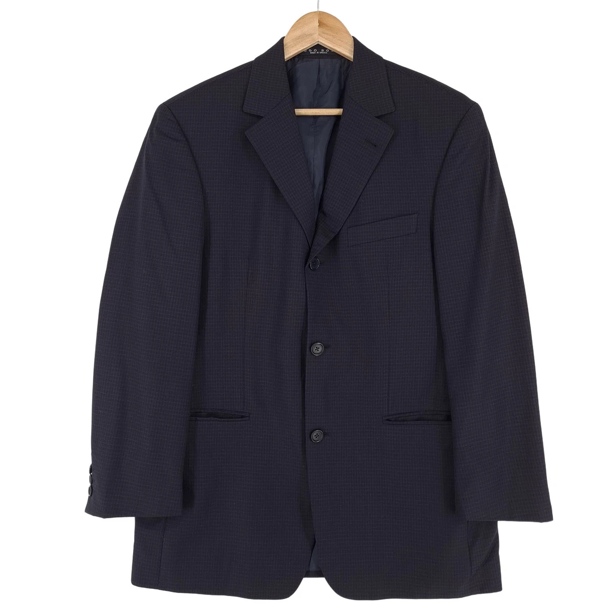 HUGO BOSS 蓝色格子套装和运动服男| eBay