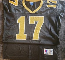 Vintage 1990s Champion Jim Everett New Orleans Saints Black Jersey #17 - Men's L