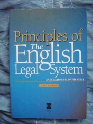 English Legal System (Principles of Law),DAVID KELLY GARY SLAPPE