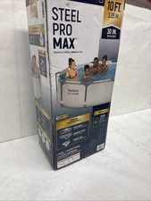Bestway Steel Pro MAX 10'x30" Round Above Ground Outdoor Swimming Pool with Pump