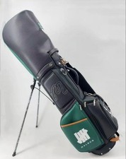 Malbon Golf Caddy Bag Green Black With 2 Hood Covers Stylish Premium Design