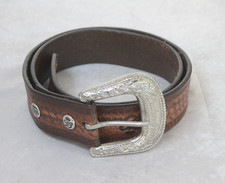 Vintage Budweiser Leather Belt With Buckle Size 34