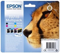 Epson Tintenpatrone Multipack 4 Farben T0715 Durabrite