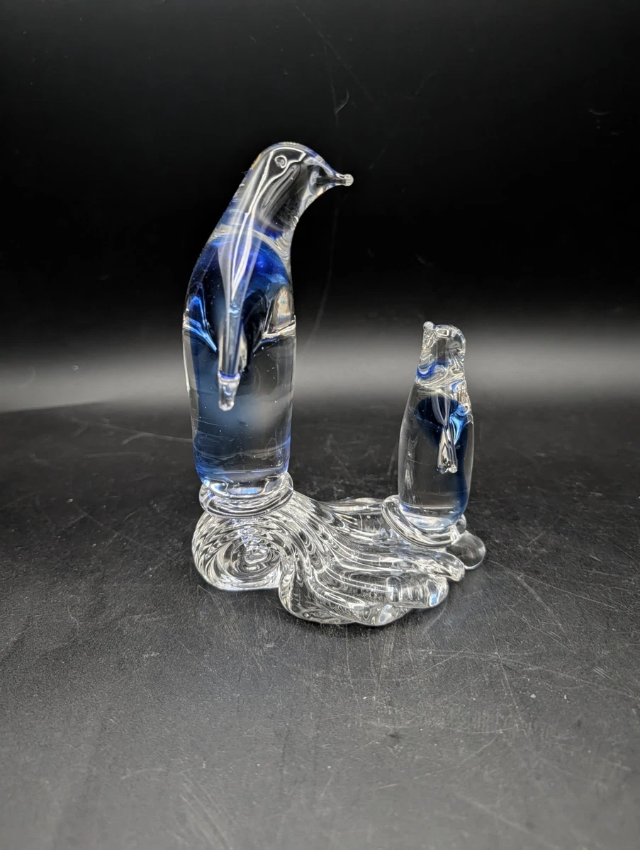ムラーノガラス ペンギン置物 27cm Murano Italy ヴィンテージ Murano