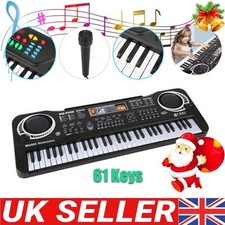 61 Keys Kids Electronic Keyboard Digital Music Piano Instrument with Microphone