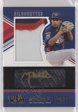 2018 USA Baseball Stars & Stripes Black Gold Prime 7/10 Michael Flores Auto 0g4