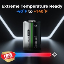 Granicell CR2 3V Lithium Batteries, 6 Pack