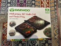 Daewoo Multi-Purpose 180° Health Grill and Panini Press Stainless Steel