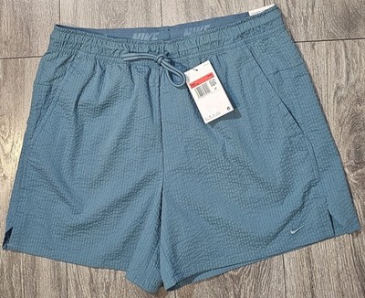 Nike Shorts Unlimited 5  Unlined Seersucker Versatile Blue HJ4091-006 Men's Sz L