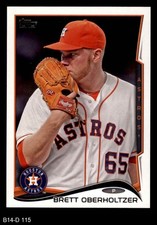 2014 Topps #115 Brett Oberholtzer Astros 8 - NM/MT