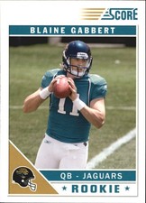 2011 Score Glossy #311 Blaine Gabbert Rookie Card RC. rookie card picture