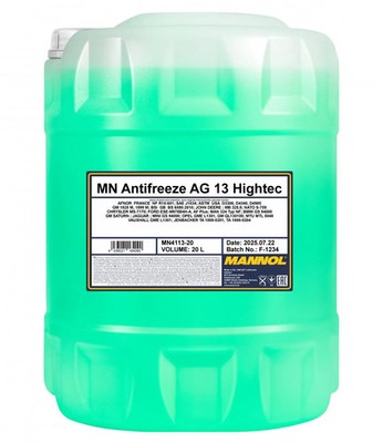 20l Mannol 4113 Antifreeze AG13 Hightec Frostschutz - Konzentrat