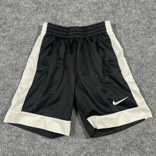 Nike Dri-fit Basketball Shorts Boy Small Black White Drawstring Waist Athleisure