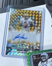2025 Topps Chrome Brett Favre Hall of Auto Gold Geometric Refractor #/50 Packers