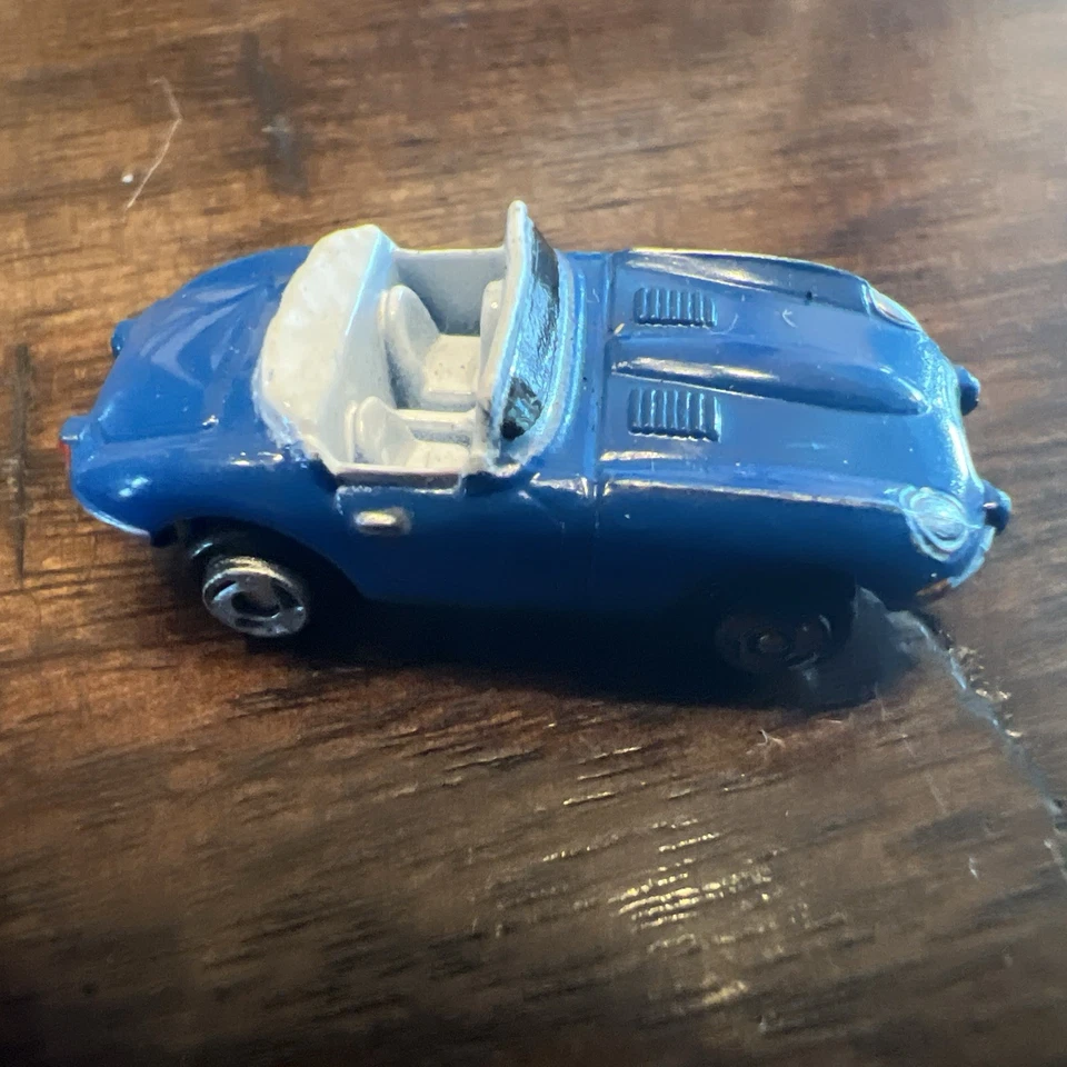 Micro Machines Jaguar E Type Convertible Blue Galoob 1987 Vintage - Image 2 of 3