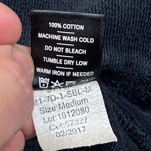 American Giant Hoodie Mens Medium Washed Out Black Full Zip Heavyweight USA Made - Picture 6 of 11