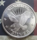 1 oz Sunshine Silver Round, Secondary Market .999 Fine