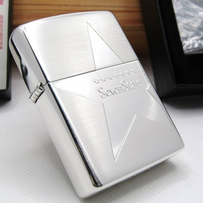 SevenStars Zippoライター ステンレス Tobacco Cigarette Sevenstars Seven Stars Zippo Oil Lighter