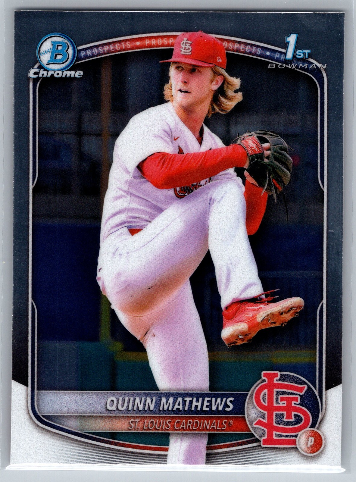 2025 Bowman Quinn Mathews 1st Chrome #BCP-25 St. Louis Cardinals