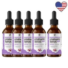 1-5x Lymphatic Drainage Liquid Drop Herbal Extracts Detox Cleanse 2oz