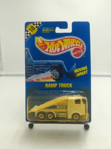 Rare 1990 Hot Wheels Speed Points Blue Card #108 RAMP TRUCK White VINTAGE VHTF
