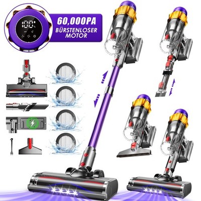 AIIBOT  Akku staubsauger 60KPa 70 Min 8-in-1 Staubsauger Kabellos mit Duftpads