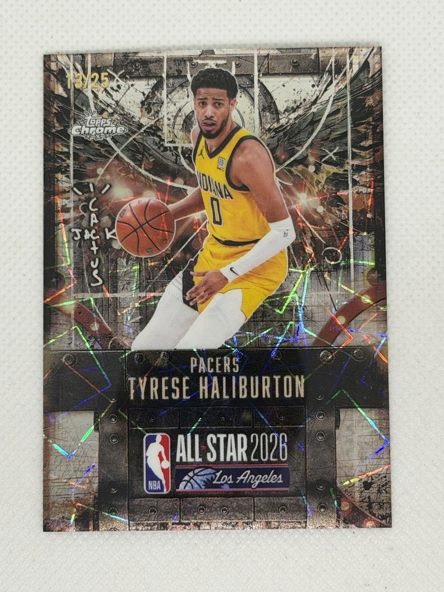 2026 Topps Chrome Cactus Jack Basketball Tyrese Haliburton lazer