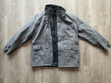 Giacca parka LL Bean 3 in 1 PrimaLoft Tek grigio con fodera nera trapuntata media nuova senza etichette