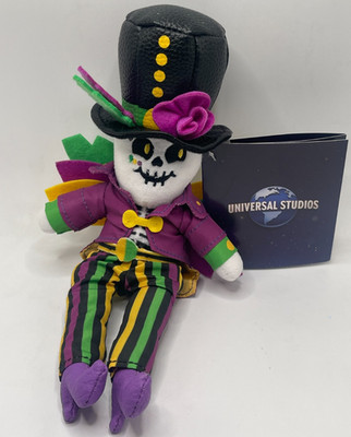 Universal Studios Mardi Gras Baron Tonton Skeleton Shoulder Pal Plush