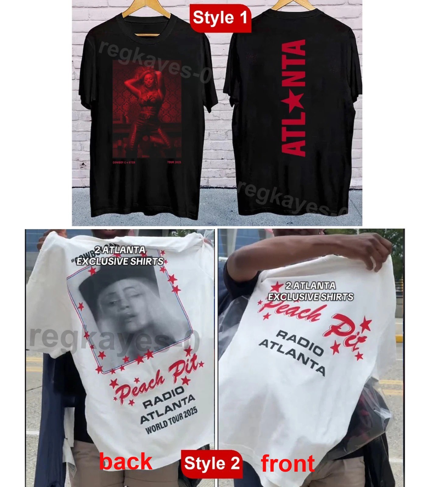 ¡¡¡OFERTA!!! Camiseta Beyonce Atlanta GA 2025 exclusiva reimpresión