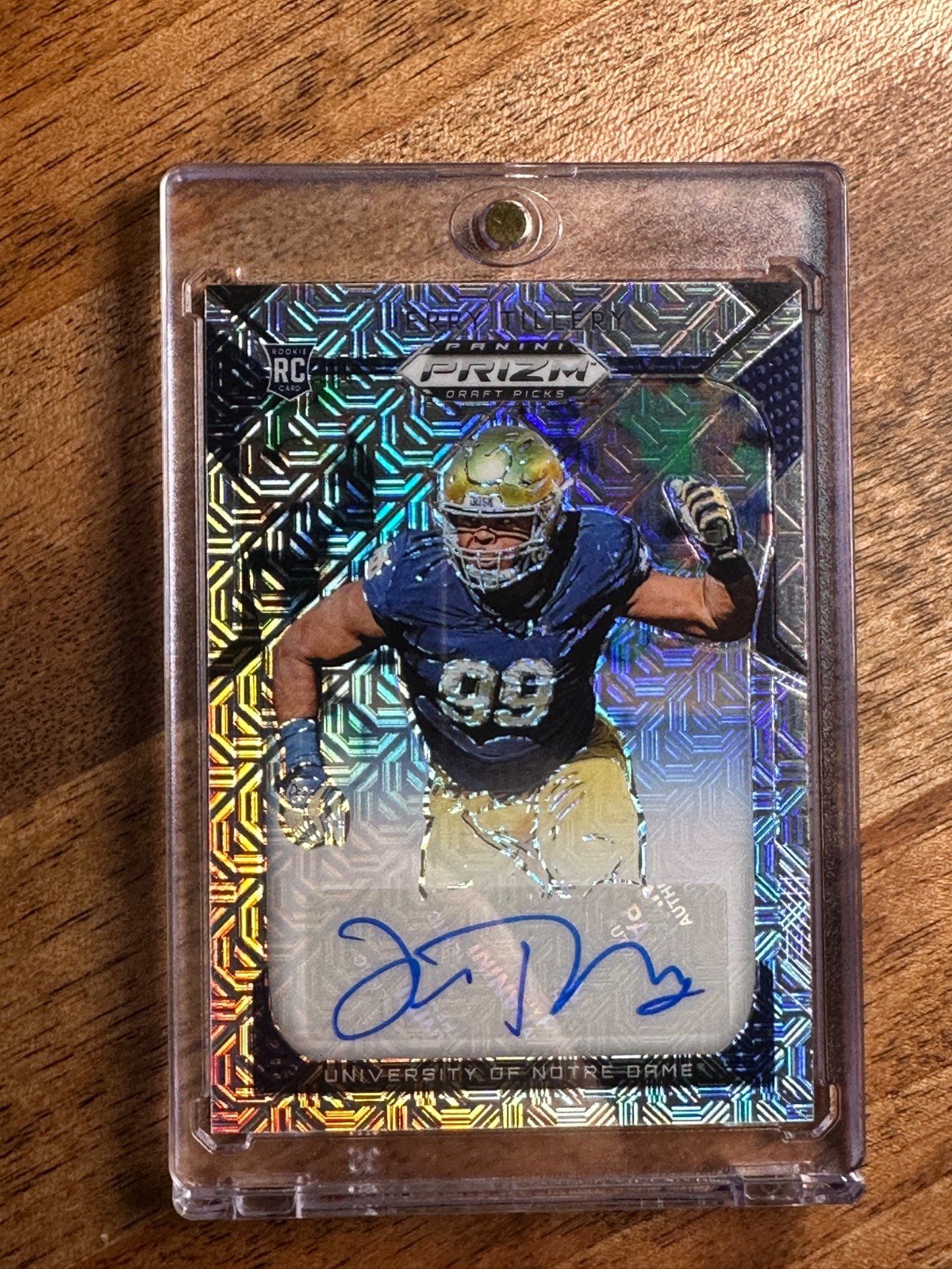 Jerry Tillery Panini Prizm Draft Picks #162 Autograph-Hyper