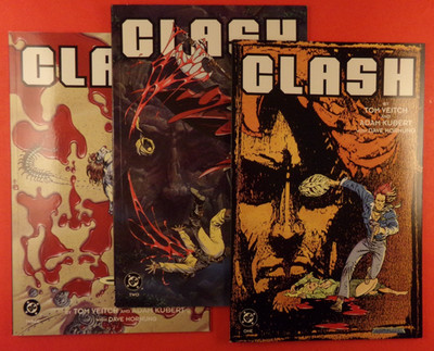 CLASH #One #Two #Three *3 BOOK Set & Run LOT* TPB Kubert (9.4 NM) DC COMICS 1991