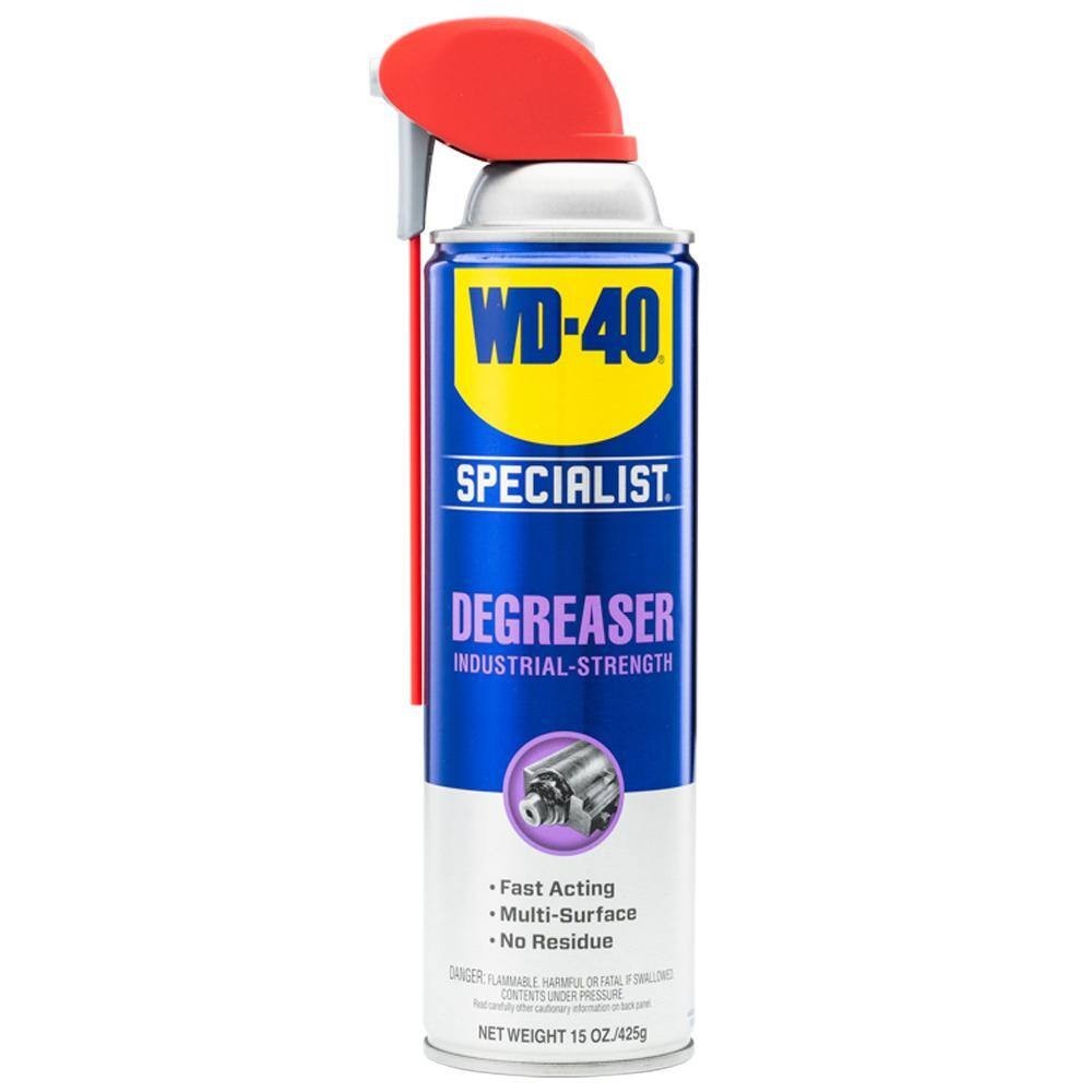 WD-40 15 oz. Degreaser, Industrial-Strength Fast Acting Formula with Smart Straw