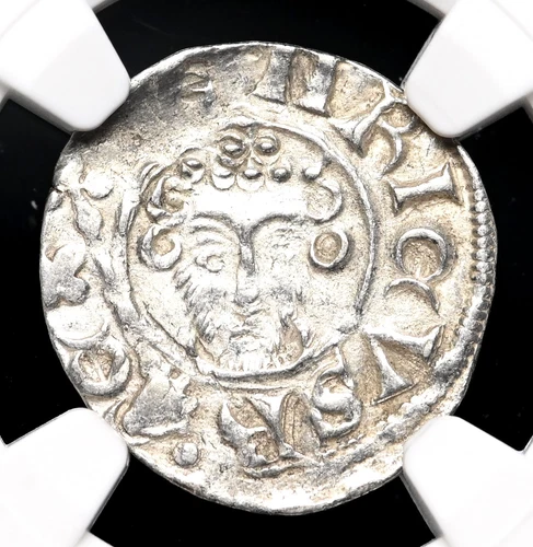 ENGLAND. John Lackland. 1199-1216. Silver Penny, Abel on London, NGC AU53