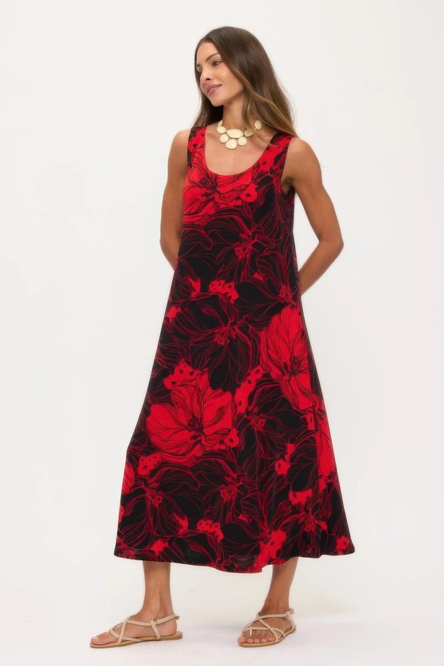Bns Print Long Tank Dress