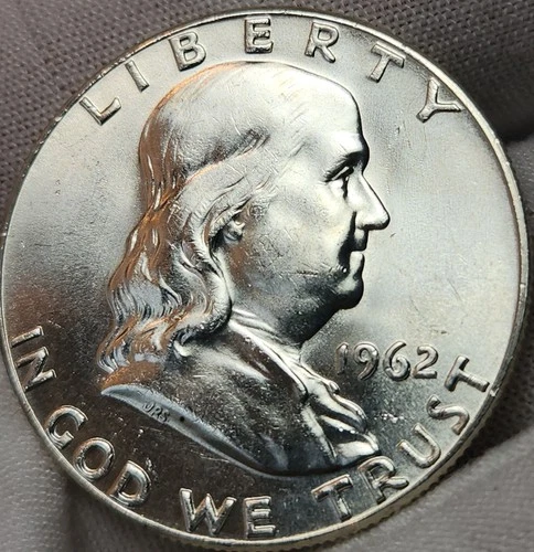 1962 P Franklin Half Dollar, 90% Silver, Great Album Filler, F-6213