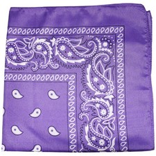Paisley 100 Polyester Unisex Bandanas - 5 Pack