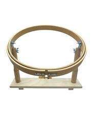 Telaio Punto Croce Circolare Legno Base Piedi Ricamo Diametro 27 796-27