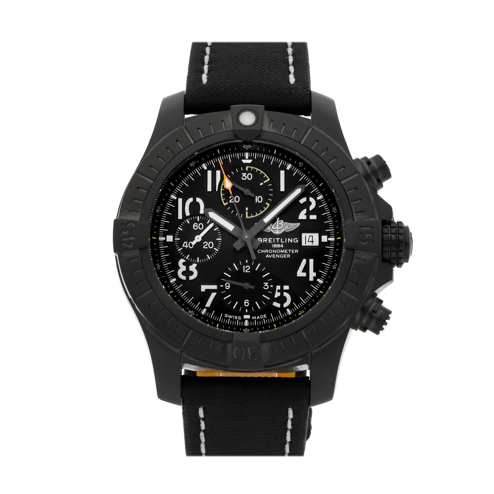 Breitling Avenger Chrono Night Mission Auto Mens 45 Titanium Watch V13317101B1X2