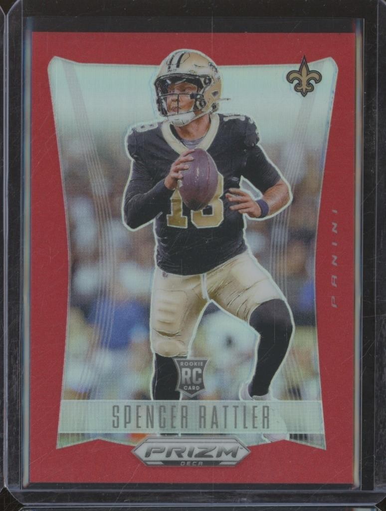 2024 Panini Prizm Deca SPENCER RATTLER RC Rookie Red /199 JZT3