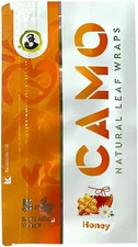 Camo Natural Leaf Wraps HONEY Self Rolling Herbal Wraps (6 Packs / 30 Sheets)