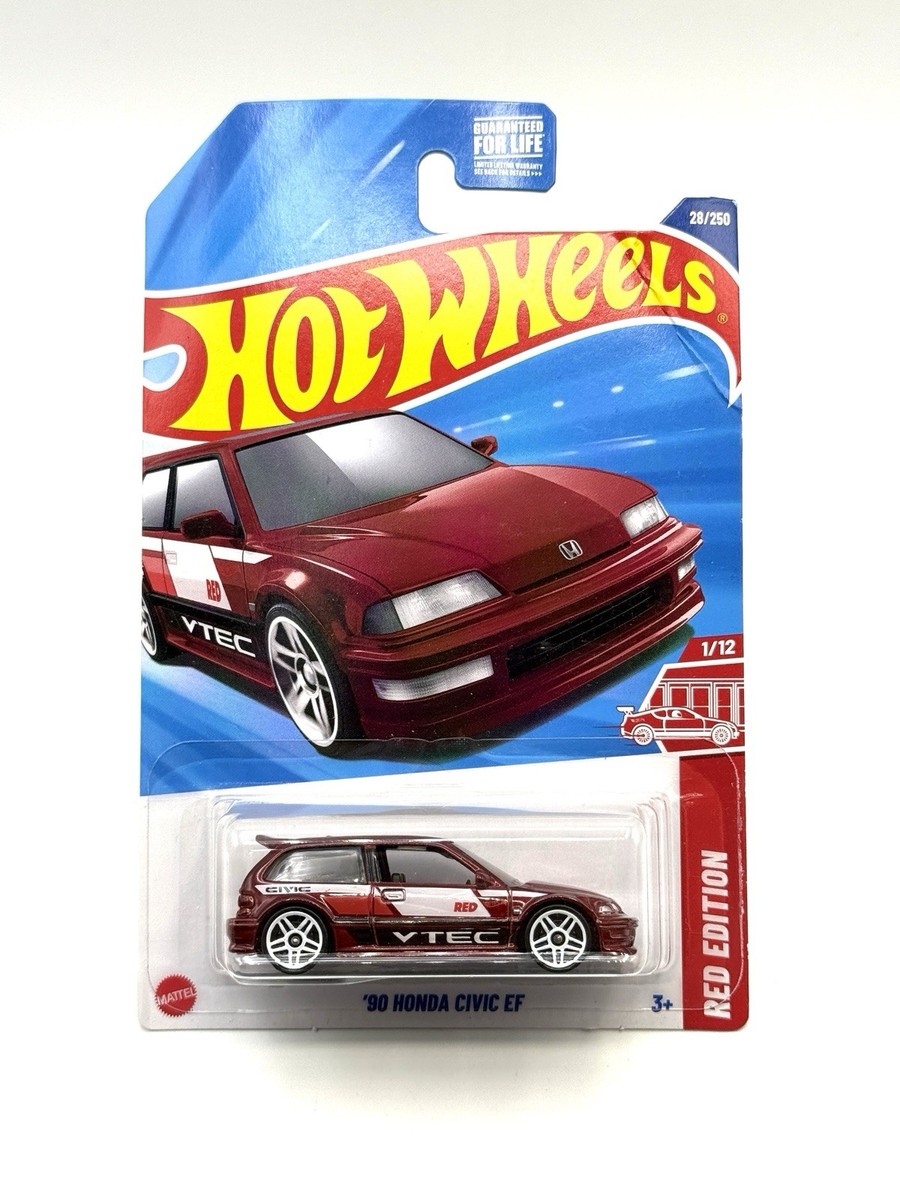2025 Hot Wheels Target Red Edition '90 Honda Civic EF (red) #28