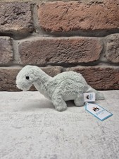 Rare Jellycat Mini Fossilly Brontosaurus BNWT Retired dinosaur Plush Toy 