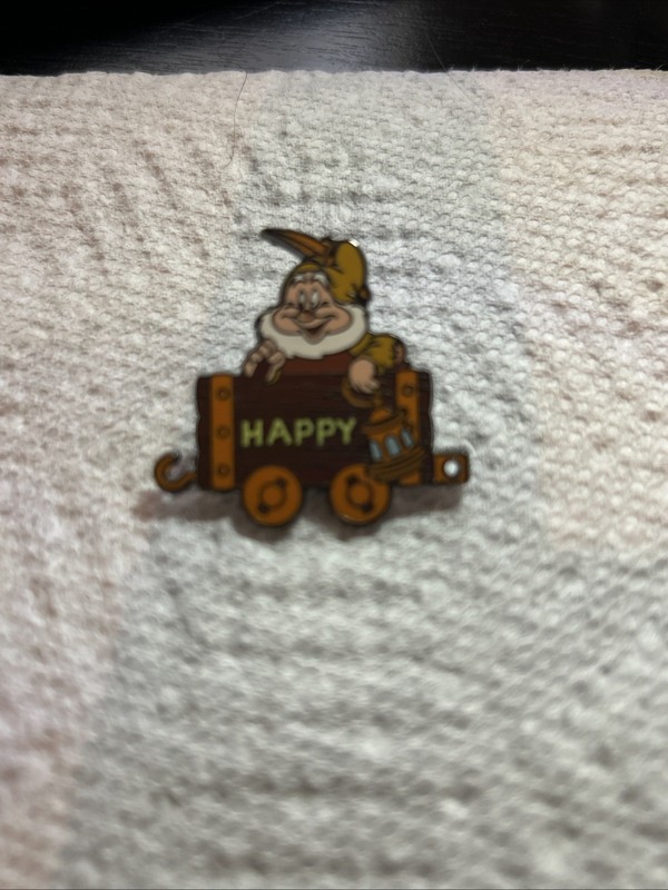 2001 Disney 100 Years of Dreams Trading LE Pin #39 Happy Mine Cart Train 1937