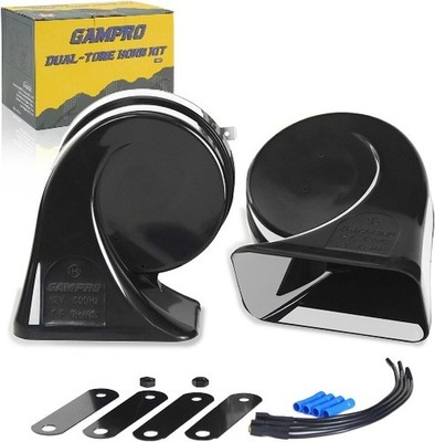 130DB Super Loud Electric Snail Horn Dual-Tone Waterproof Replacement Universal