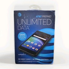 LG Phoenix 4 Smartphone, 4G LTE, Android 7.1 OS, 16GB, Black for AT T Prepaid