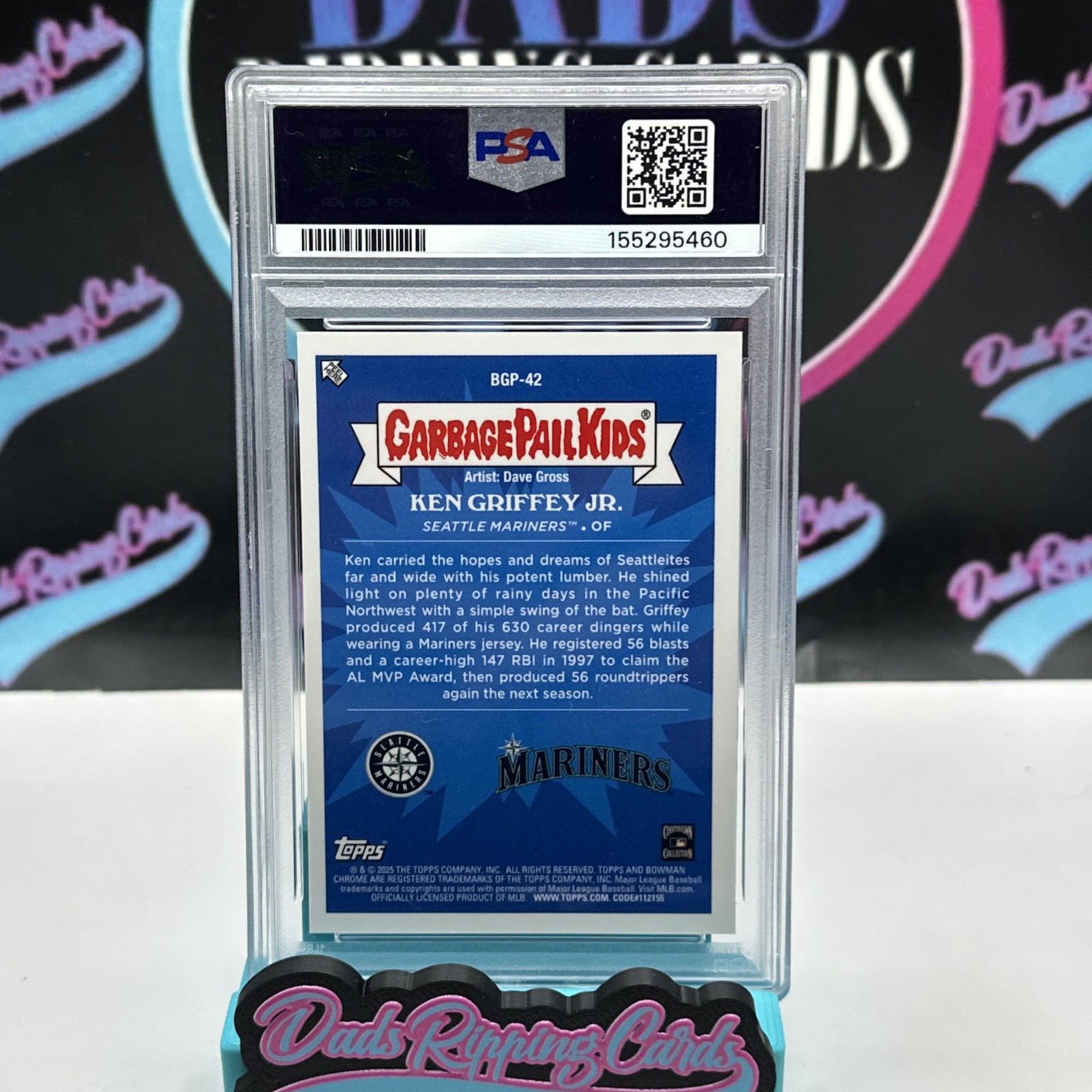 2025 Bowman Chrome - Bowman Garbage Pail Kids Ken Griffey Jr #BGP-42 PSA 10 view 4