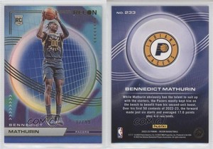 2022-23 Panini Recon Rookies Holo Blue /99 Bennedict Mathurin #233 Rookie RC